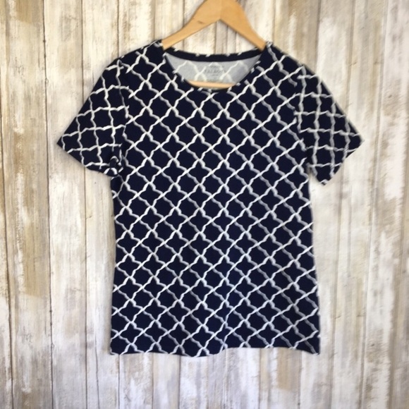 Talbots Tops - Talbots Blue Diamond Tee